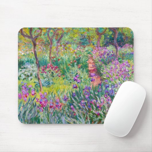 Claude Monet - Der Iris-Garten in Giverny Mousepad (Mit Mouse)
