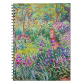 Claude Monet - Der Iris-Garten in Giverny Notizblock (Vorderseite)