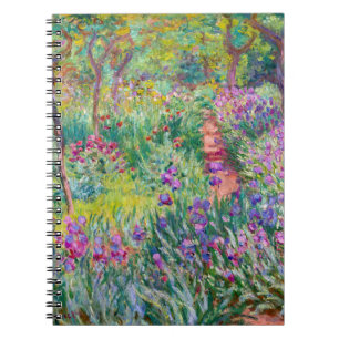 Claude Monet - Der Iris-Garten in Giverny Notizblock