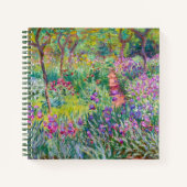 Claude Monet - Der Iris-Garten in Giverny Notizblock (Vorderseite)