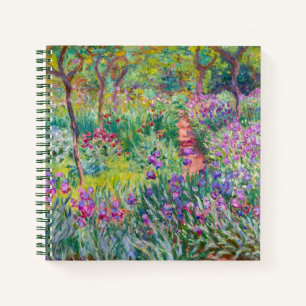 Claude Monet - Der Iris-Garten in Giverny Notizblock