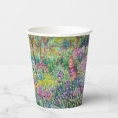 Claude Monet - Der Iris-Garten in Giverny Pappbecher (Rückseite)