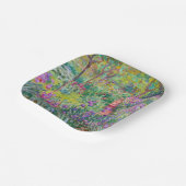 Claude Monet - Der Iris-Garten in Giverny Pappteller (Gewinkelt)