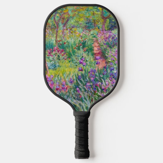 Claude Monet - Der Iris-Garten in Giverny Pickleball Schläger (Vorderseite)