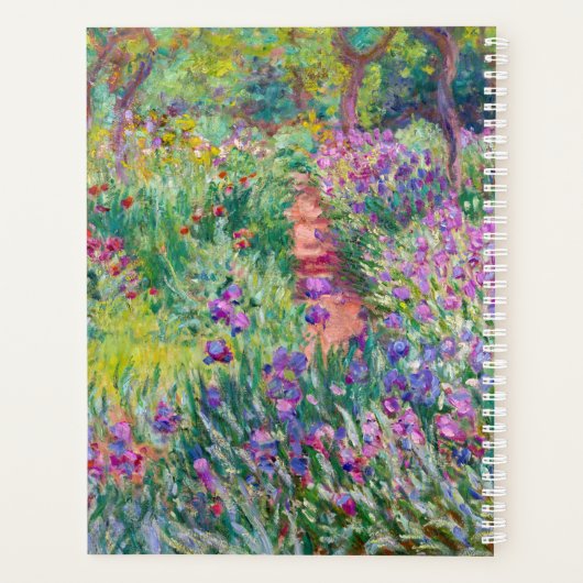 Claude Monet - Der Iris-Garten in Giverny Planer (Rückseite)