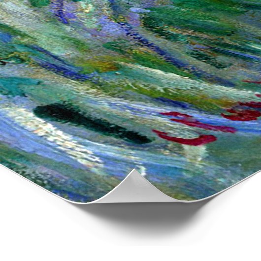Claude Monet: Der Iris-Garten in Giverny Poster (Ecke)