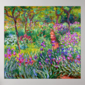 Claude Monet: Der Iris-Garten in Giverny Poster (Vorne)