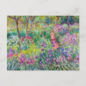 Claude Monet - Der Iris-Garten in Giverny Postkarte (Vorderseite)