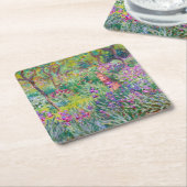 Claude Monet - Der Iris-Garten in Giverny Rechteckiger Pappuntersetzer (angewinkelt)