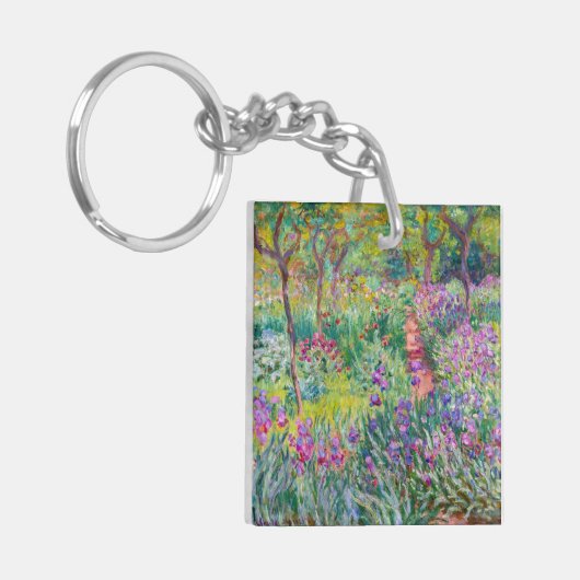 Claude Monet - Der Iris-Garten in Giverny Schlüsselanhänger (Vorderseite links)