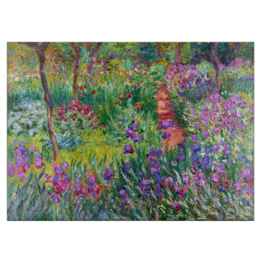 Claude Monet: Der Iris-Garten in Giverny Schneidebrett (Vorderseite)