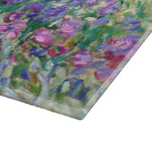 Claude Monet - Der Iris-Garten in Giverny Schneidebrett (Ecke)