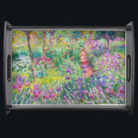 Claude Monet - Der Iris-Garten in Giverny Serviertablett<br><div class="desc">The Iris Garden at Giverny / The Artist's Garden at Giverny - Claude Monet,  1899-1900</div>