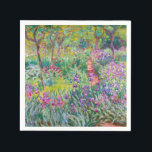 Claude Monet - Der Iris-Garten in Giverny Serviette<br><div class="desc">The Iris Garden at Giverny / The Artist's Garden at Giverny - Claude Monet,  1899-1900</div>