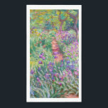 Claude Monet - Der Iris-Garten in Giverny Serviette<br><div class="desc">The Iris Garden at Giverny / The Artist's Garden at Giverny - Claude Monet,  1899-1900</div>