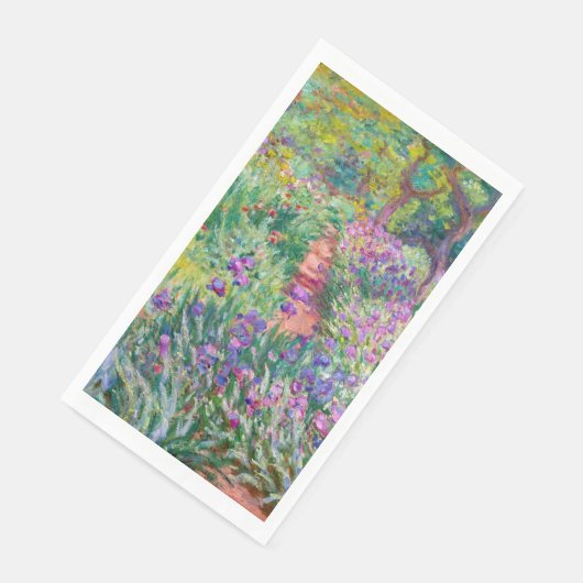 Claude Monet - Der Iris-Garten in Giverny Serviette (Ecke)