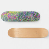 Claude Monet - Der Iris-Garten in Giverny Skateboard (Horizontal)