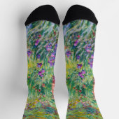 Claude Monet - Der Iris-Garten in Giverny Socken (Oben)