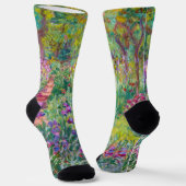 Claude Monet - Der Iris-Garten in Giverny Socken (Gewinkelt)