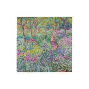 Claude Monet - Der Iris-Garten in Giverny Steinmagnet