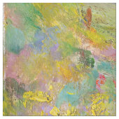 Claude Monet - Der Iris-Garten in Giverny Stoff (Nahaufnahme)