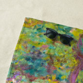 Claude Monet - Der Iris-Garten in Giverny Strandtuch (Beispiel)