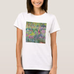 Claude Monet - Der Iris-Garten in Giverny T-Shirt<br><div class="desc">The Iris Garden at Giverny / The Artist's Garden at Giverny - Claude Monet,  1899-1900</div>