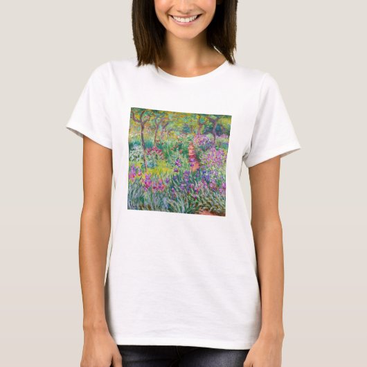 Claude Monet - Der Iris-Garten in Giverny T-Shirt (Vorderseite)