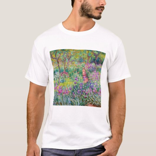 Claude Monet - Der Iris-Garten in Giverny T-Shirt (Vorderseite)