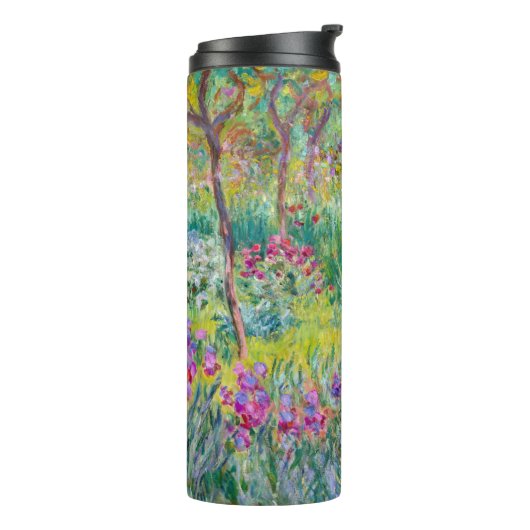 Claude Monet - Der Iris-Garten in Giverny Thermosbecher (Nach links gedreht)