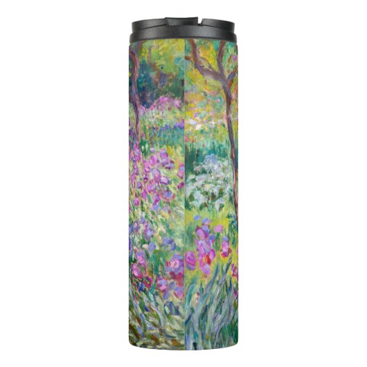 Claude Monet - Der Iris-Garten in Giverny Thermosbecher (Rückseite)