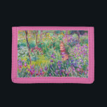 Claude Monet - Der Iris-Garten in Giverny Tri-fold Geldbeutel<br><div class="desc">The Iris Garden at Giverny / The Artist's Garden at Giverny - Claude Monet,  1899-1900</div>