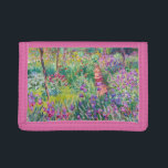 Claude Monet - Der Iris-Garten in Giverny Tri-fold Geldbeutel<br><div class="desc">The Iris Garden at Giverny / The Artist's Garden at Giverny - Claude Monet,  1899-1900</div>