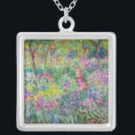 Claude Monet - Der Iris-Garten in Giverny Versilberte Kette<br><div class="desc">The Iris Garden at Giverny / The Artist's Garden at Giverny - Claude Monet,  1899-1900</div>