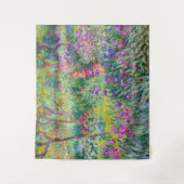 Claude Monet - Der Iris-Garten in Giverny Wandteppich (Vorderseite)