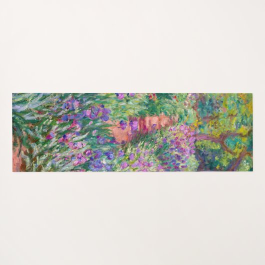 Claude Monet - Der Iris-Garten in Giverny Yogamatte (Rückseite (Horizontal))