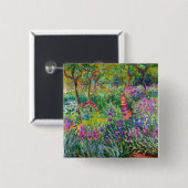 Claude Monet: Der Irisgarten in Giverny Button (Vorne & Hinten)