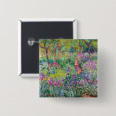 Claude Monet - Der Irisgarten in Giverny Button (Vorne & Hinten)