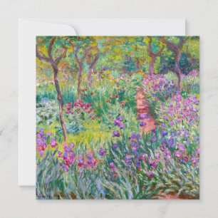 Claude Monet - Der Irisgarten in Giverny Einladung