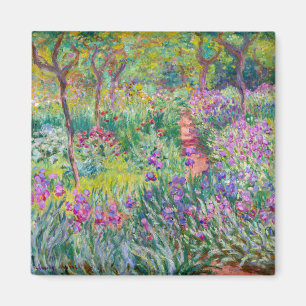 Claude Monet - Der Irisgarten in Giverny Magnet