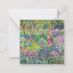 Claude Monet - Der Irisgarten in Giverny Mitteilungskarte