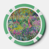 Claude Monet - Der Irisgarten in Giverny Pokerchips (Rückseite)