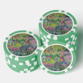 Claude Monet - Der Irisgarten in Giverny Pokerchips (Stapel)