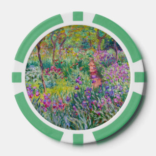 Claude Monet - Der Irisgarten in Giverny Pokerchips