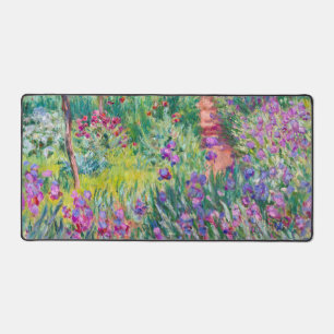 Claude Monet - Der Irisgarten in Giverny Schreibtischunterlage