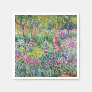 Claude Monet - Der Irisgarten in Giverny Serviette