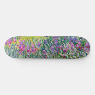 Claude Monet - Der Irisgarten in Giverny Skateboard