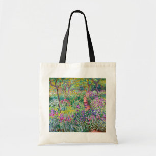 Claude Monet - Der Irisgarten in Giverny Tragetasche