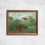 Claude Monet Der Kunstgarten Französische Alte Kun Poster<br><div class="desc">Poster von Claude Monet,  Der argentinische Künstlergarten,  1873. Altes französisches Gemälde mit einem Haus und Blume im impressionistischen Stil. CCO Lizenz,  Public Domain Art. Frame nicht inbegriffen.</div>