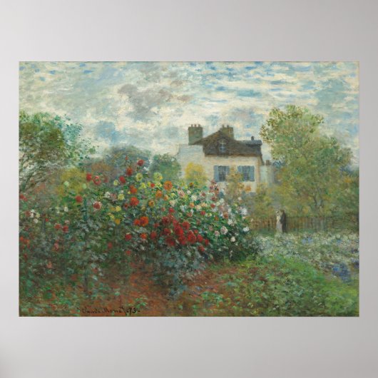 Claude Monet Der Kunstgarten Französische Alte Kun Poster (Vorne)